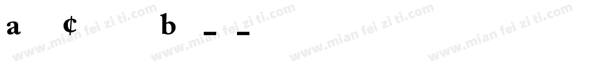 Adobe Caslon Pro Bold-常规字体转换